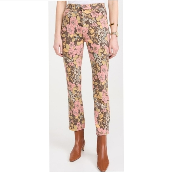 MOTHER Denim - MOTHER The Hustler Ankle Jean In Boutonniere Bouquet